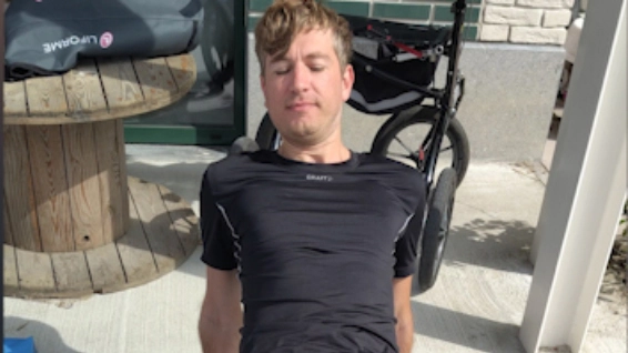 Preview of Workouts Sam documentary showing...